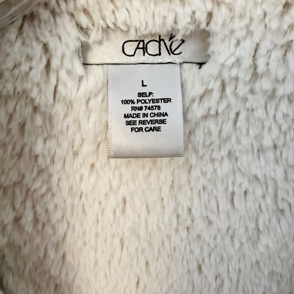 Cache Faux Fur Jacket Large - Picture 5 of 5